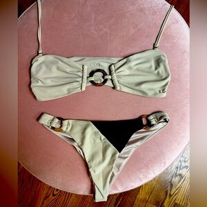 Nude and black Meshki bikini
